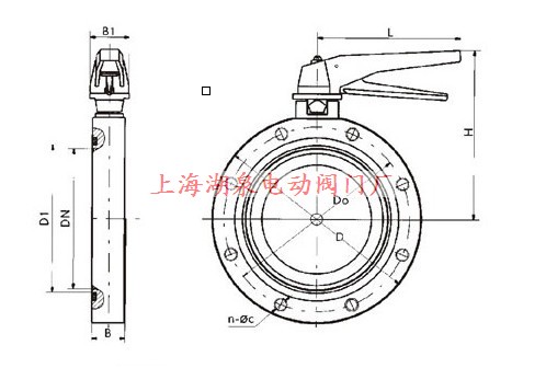 GI型手動高真空蝶閥結構圖片